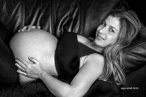 Ensaio gestante em casa'