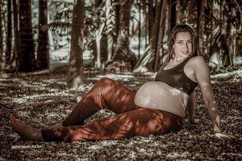 Ensaio gestante no parque'