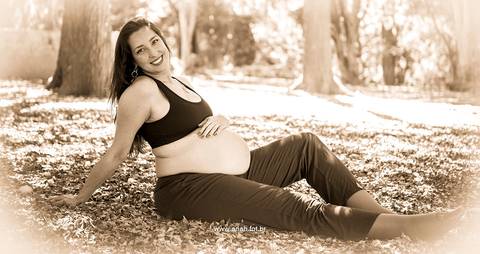 Ensaio gestante no parque'