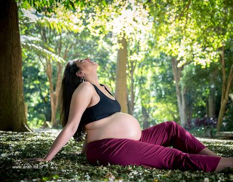 Ensaio gestante no parque'