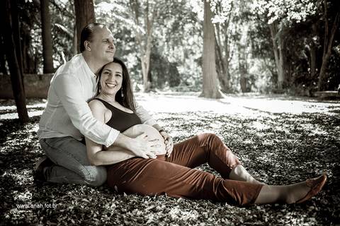 Ensaio gestante no parque'