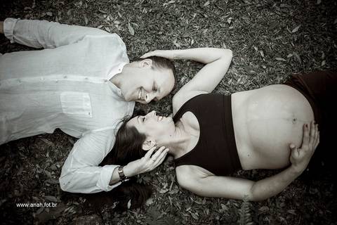 Ensaio gestante no parque'