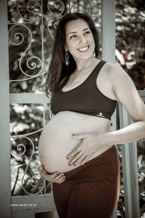 Ensaio gestante no parque'