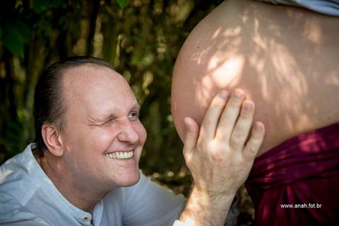 Ensaio gestante no parque'