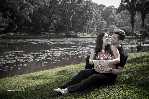 Ensaio gestante no parque'