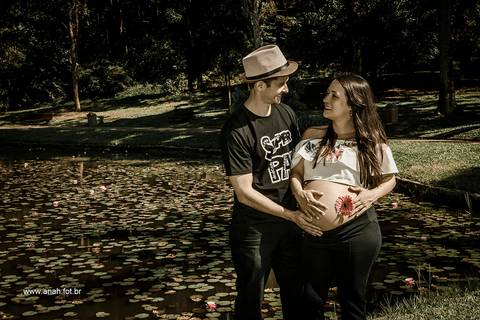 Ensaio gestante no parque'