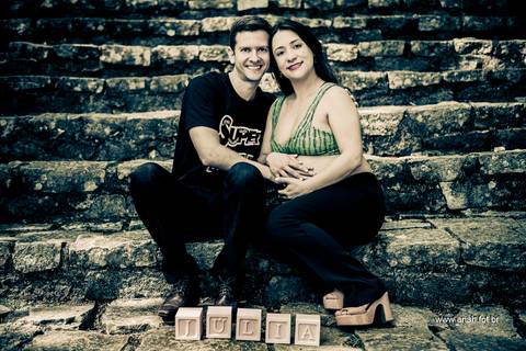 Ensaio gestante no parque'