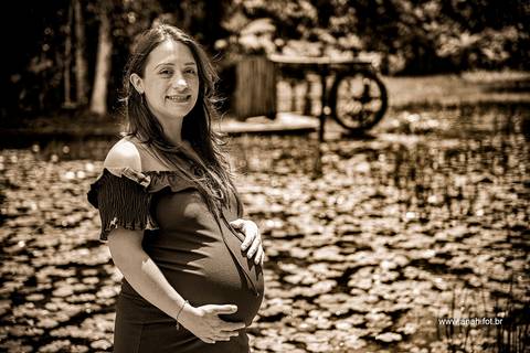 Ensaio gestante no parque'