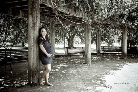 Ensaio gestante no parque'