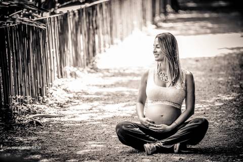 Ensaio gestante no parque'
