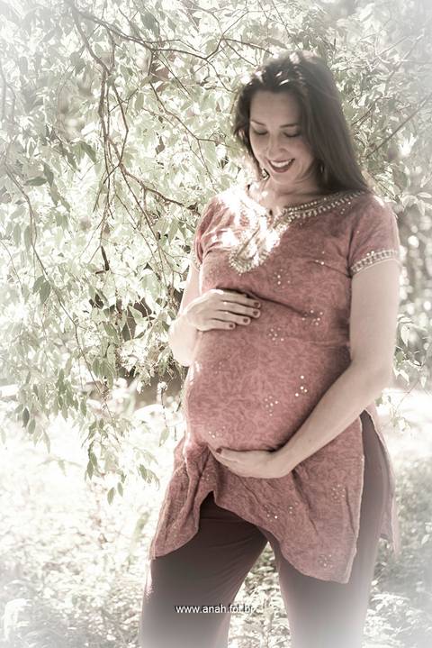 Ensaio gestante no parque'