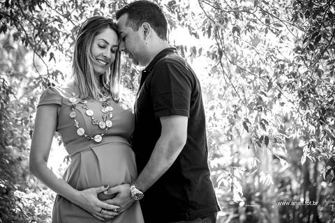 Ensaio gestante no parque'