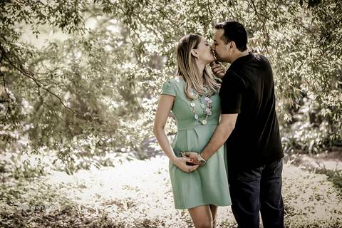 Ensaio gestante no parque'