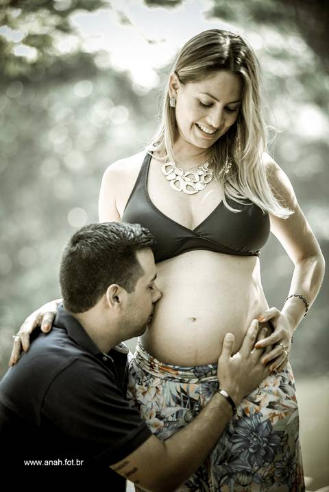 Ensaio gestante no parque'