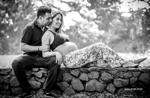 Ensaio gestante no parque'