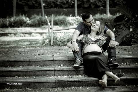 Ensaio gestante no parque'