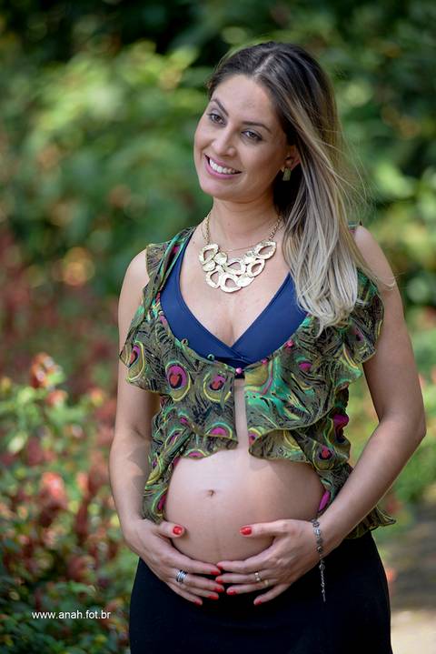 Ensaio gestante no parque'