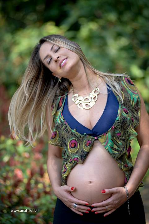 Ensaio gestante no parque'