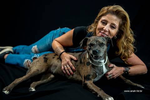 Ensaio pet  estúdio  São Paulo  por Ana Hochheim e Gabi'