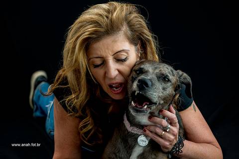 Ensaio pet  estúdio  São Paulo  por Ana Hochheim e Gabi'