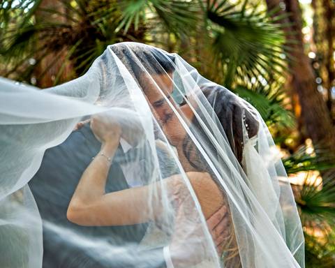 Reportaje de bodas en el Parc Sama'