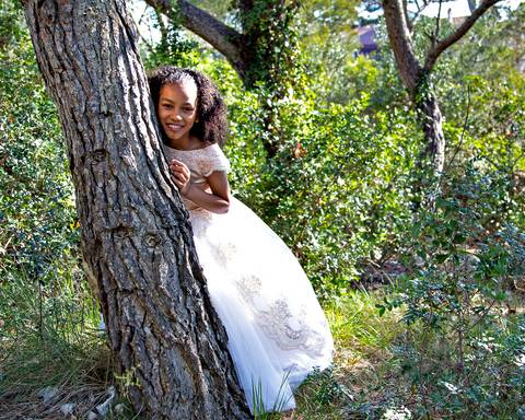 Reportaje de comunión playa de Tarragona'