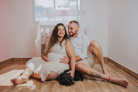 ensaio casal gestante'