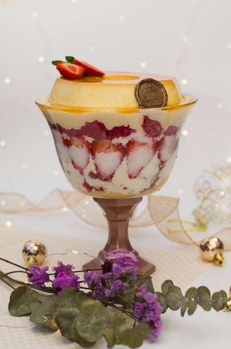 taça de doce para almoço de natal'