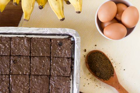Fotagrafia de Brownie Funcional em Vitória  Espírito Santo para a marca Brownana Brownies Funcionais'