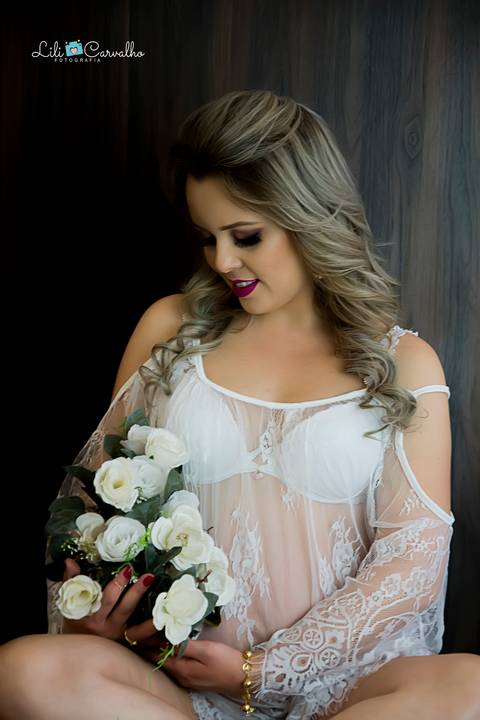 lingerie branca gravida maringa lili carvalho '