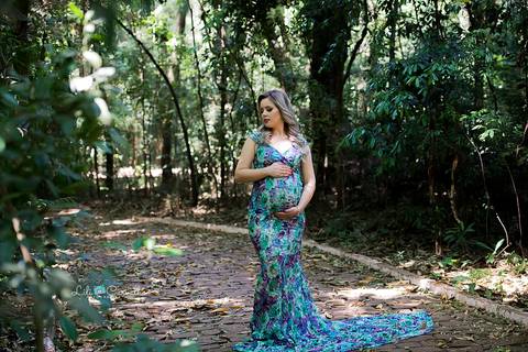 vestido estampado maringa lili carvalho '