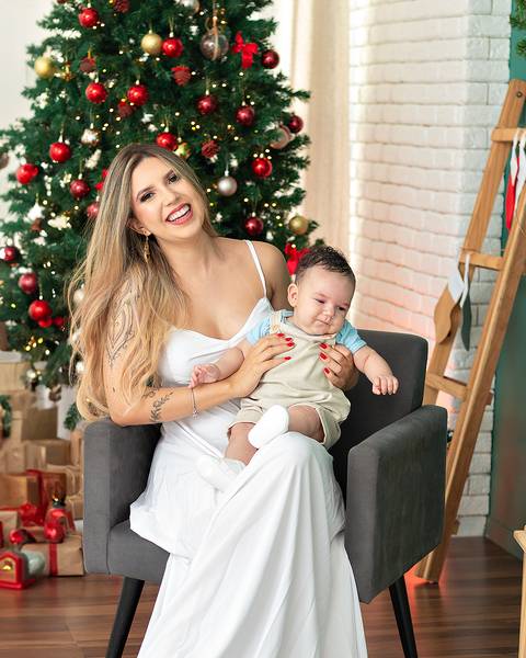 Ensaio Natalino em família no Estúdio Amoradia Foto com Léo e Gabi. Ensaio Natalino em Natal/RN'