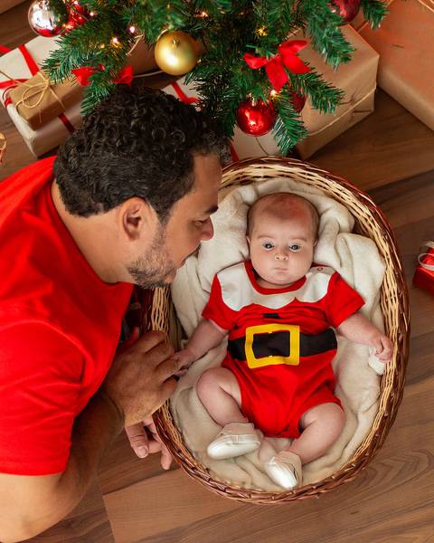Ensaio de Natal em Família em estúdio Amoradia Foto'