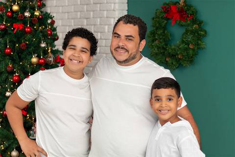 Ensaio de Natal em Família em estúdio Amoradia Foto'