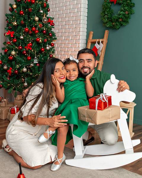 Ensaio natalino em família no Estúdio Amoradia Foto em Natal/RN'