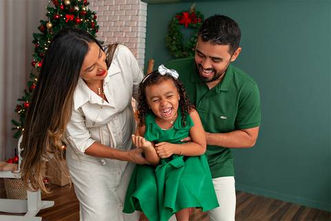 Ensaio natalino em família no Estúdio Amoradia Foto em Natal/RN'