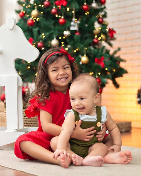 Ensaio de Natal infantil. Fotos natalinas em estúdio. Amoradia foto Natal/RN'