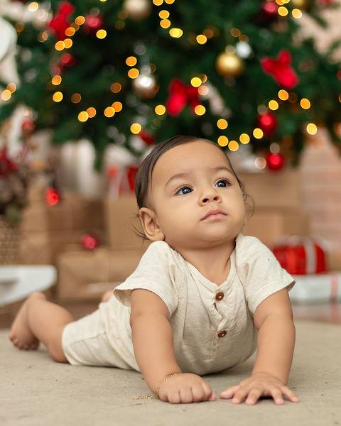 Ensaio de Natal em Família em estúdio'