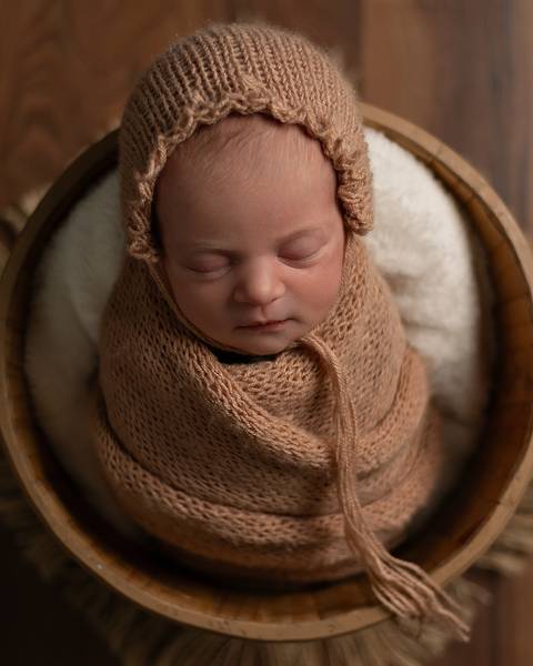 Bebê recém-nascida em ensaio Newborn'