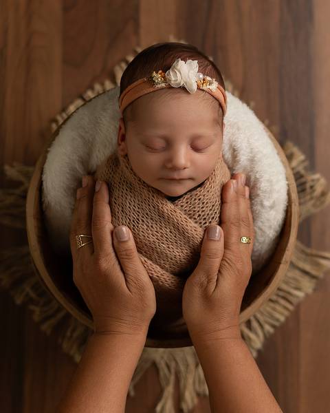 Ensaio Newborn de Aurora em Estúdio em Natal/RN'