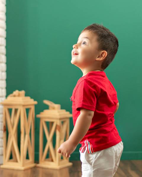 Ensaio de família em estúdio'