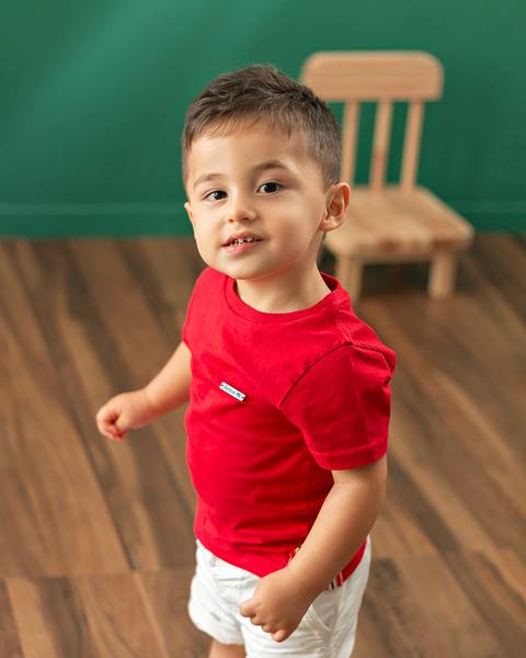 Ensaio de família em estúdio'