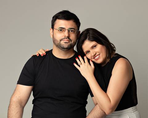 Ensaio de família em estúdio'