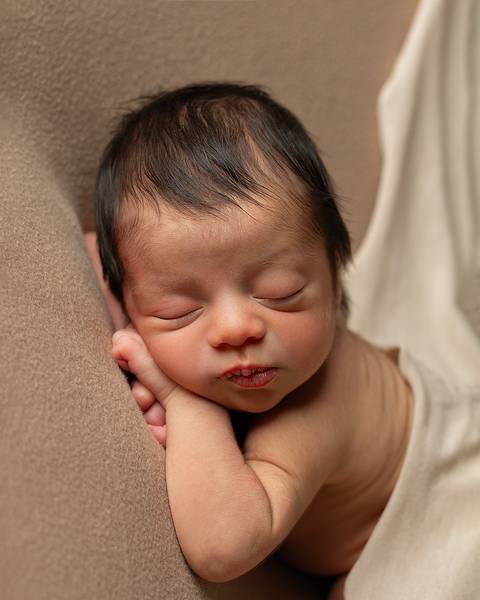 Bebê recém-nascido em ensaio Newborn'