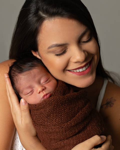 Bebê recém-nascido em ensaio Newborn na Amoradia Foto'