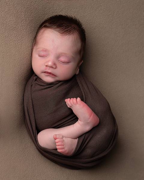 Ensaio de recém-nascido em estúdio'