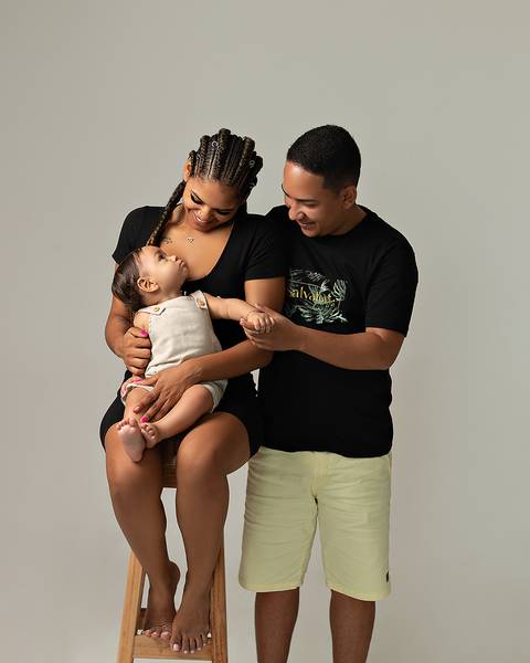 bebê em ensaio de acompanhamento mensal aos 7 meses'