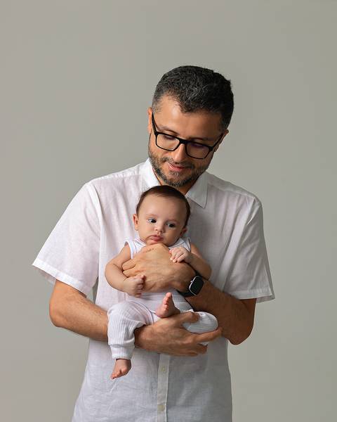 Ensaio Família de Ravi aos 3 meses'