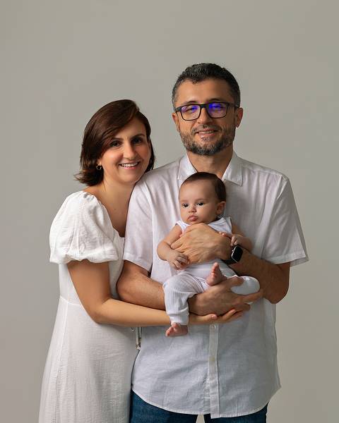 Ensaio Família de Ravi aos 3 meses'