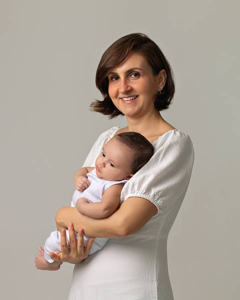 Ensaio Família de Ravi aos 3 meses'